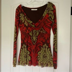 Weston Wear mesh long sleeve size L top